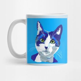 Pixxa Tuxie Blues Kedi Kupa Bardak