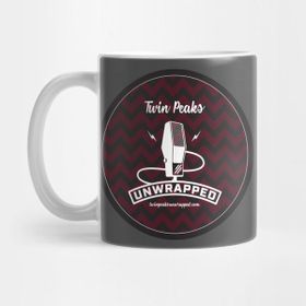 Pixxa Twin Peaks Unwrapped Mic Logo Maroon Kupa Bardak