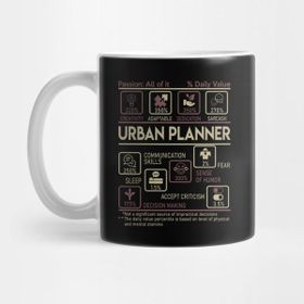 Pixxa Urban Planner T Shirt Multitasking Daily Value Gift Item Tee Kupa Bardak