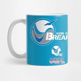 Pixxa Usfl New Orleans Breakers Retro Logo T-Shirt T-Shirt Kupa Bardak