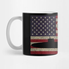 Pixxa Uss Von Steuben SSBN-632 James Madison-Class Fleet Ballistic Missile Submarine Vintage American Flag Gift Kupa Bardak