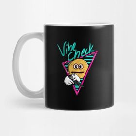 Pixxa Vibe Check Emoji Meme Funny Kupa Bardak