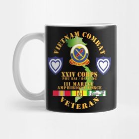 Pixxa Vietnam Combat Veteran W Xxıv Corps Kupa Bardak