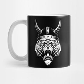 Pixxa Viking Tiger Wild Big Cat Berserker Kupa Bardak