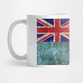 Pixxa Vintage Aged And Scratched Fiji Flag Kupa Bardak