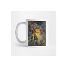 Pixxa Vintage Christmas Nativity Scene Kupa Bardak