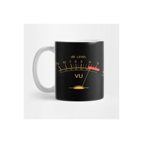 Pixxa Volume Vu Meter Vintage Audio Engineer Recording Studio Gear Head Musician Guitar Shirt Kupa Bardak