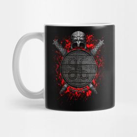 Pixxa Warrior Norse Runes And Viking Shield Kupa Bardak