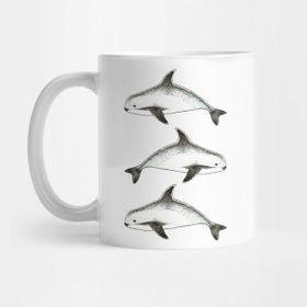 Pixxa Watercolor Vaquita Porpoise Kupa Bardak