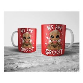 Pixxa We Are Groot Guardians of the Galaxy Sevgili Model 1 Kupa Bardak