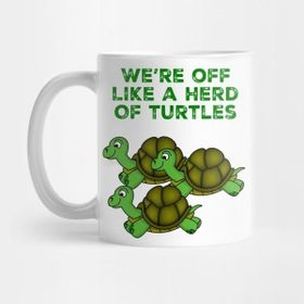 Pixxa We're Off Like A Herd Of Turtles Kupa Bardak
