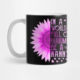 Pixxa Womens In A World Full Of Grandmas Be A Juju - Family T Shirt Kupa Bardak