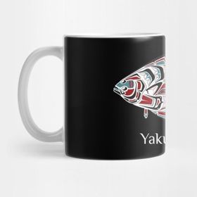 Pixxa Yakutat Alaska Halibut Northwest Native American Tribal Gift Kupa Bardak