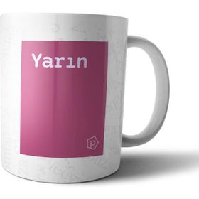 Pixxa Yarın Tanımı Komik Pembe Kupa Bardak