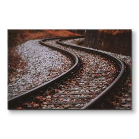 Piyero Tren Rayları Kanvas Tablo