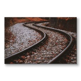 Piyero Tren Rayları Kanvas Tablo