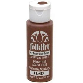 Plaid Folkart 417 Teddy Bear Brown 59 ml Akrilik Boya