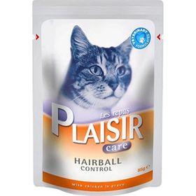 Plaisir 85 gr Care Hairball Tavuklu Pouch Kedi Konservesi