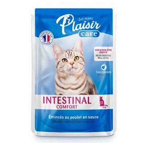 Plaisir 85 gr Care Intestinal Comfort Sos İçinde Tavuklu Yetişkin Kedi Konservesi