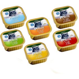 Plaisir 8'li 100 gr Karışık Pate Yetişkin Kedi Maması