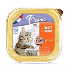 Plaisir 9x100 gr Pate Tavuklu Kedi Konservesi