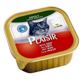Plaisir Biftekli Ezme 100 gr Yetişkin Kedi Konserve