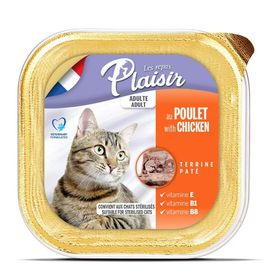 Plaisir Ezme Tavuklu 100 gr Yetişkin Kedi Konservesi