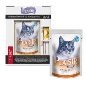 Plaisir Hairball Control Tavuklu 85 gr Kedi Maması