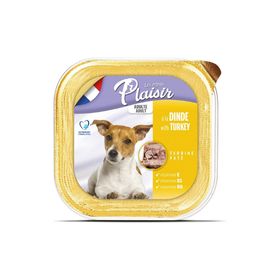 Plaisir Hindi Etli Pate Yaş 8x150 gr Köpek Maması