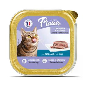 Plaisir Morina Balıklı Pate Kısırlaştırılmış ve Yetişkin 100 gr Kedi Yaş Maması