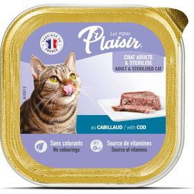Plaisir Morina Balıklı Pate Kısırlaştırılmış ve Yetişkin 100 gr Kedi Yaş Maması