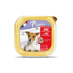 Plaisir Pate 4x150 gr Sığır Etli Yetişkin Yaş Köpek Maması