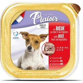 Plaisir Pate 4x150 gr Sığır Etli Yetişkin Yaş Köpek Maması