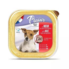 Plaisir Pate Biftek ve Sebzeli Ezme 150 gr Yetişkin Köpek Konservesi