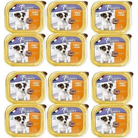 Plaisir Pate Ezme Tavuklu 12x150 gr Puppy Yavru Köpek Konserve Maması