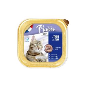 Plaisir Pate Ezme Ton Balıklı Kısırlaştırılmış 100 gr Yetişkin Kedi Konservesi