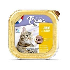 Plaisir Pate Hindi Etli Ezme 100 gr Yetişkin Kedi Konservesi