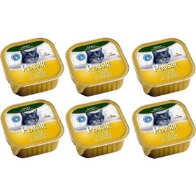 Plaisir Pate Hindili 100 gr 6 Adet Kedi Yaş Konserve Maması