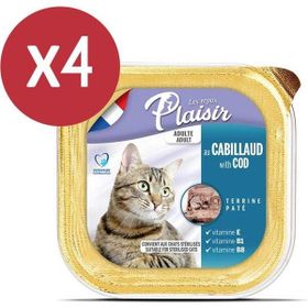 Plaisir Pate Morinalı 4x100 gr Yaş Kedi Maması