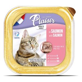 Plaisir Pate Somon Etli Plaisir Yaş 100 gr Kedi Maması