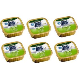 Plaisir Pate Somonlu 100 gr 6 Adet Kedi Yaş Konserve Maması
