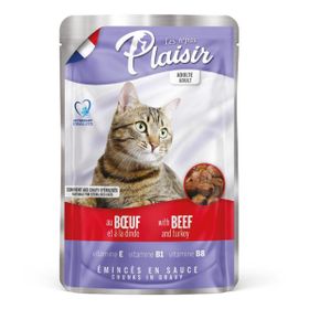 Plaisir Pouch Sığır Etli Hindili 12x100 gr Kedi Maması