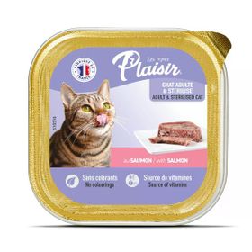 Plaisir Somon Balıklı Pate Kısırlaştırılmış ve Yetişkin 100 gr Kedi Yaş Maması