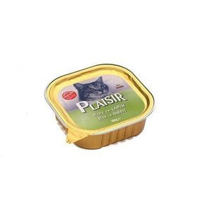 Plaisir Tavşanlı 100 gr Yaş Kedi Maması
