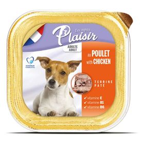 Plaisir Tavuk Etli Pate Yaş Özel 4x150 gr Köpek Maması
