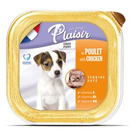 Plaisir Tavuklu Etli Pate Puppy Yaş Özel İçerik 4x150 gr Köpek Maması
