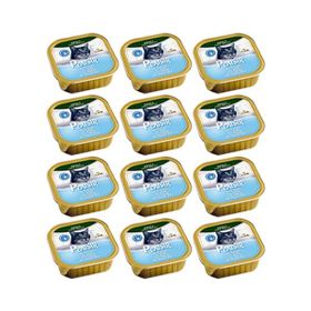 Plaisir Tuna Ton Balıklı Püre Yaş 12x100 gr Kedi Maması