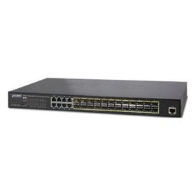 Planet PL-GS-5220-16S8CR 24 Port Gigabit Mini-Gbıc SFP 8 Port Gigabit Ethernet L2 Yönetilebilir Switch