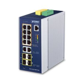 Planet PL-IGS-5225-8P2T4S 14 Port 8 Port 100T Poe 240 W 2 Port 1000T 2 Port SFP Endüstriyel Switch