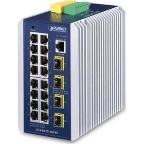 Planet PL-IGS-6325-16T4S 16 Port Gigabit 4 Port SFP L3 Endüstriyel Yönetilebilir Switch